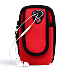 Universal Gym Sport Running Jog Arm Band Strap Case A04 for Xiaomi Redmi 10 Prime Plus 5G Red