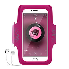 Universal Gym Sport Running Jog Arm Band Strap Case B04 for Sony Xperia XA1 Ultra Hot Pink