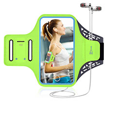 Universal Gym Sport Running Jog Arm Band Strap Case G02 for Oppo Find X7 5G Green