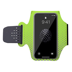Universal Gym Sport Running Jog Arm Band Strap Case G04 for Oppo Reno9 Pro+ Plus 5G Green