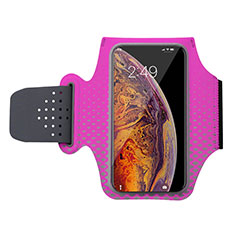 Universal Gym Sport Running Jog Arm Band Strap Case G04 for Oppo Reno7 A Hot Pink