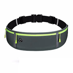 Universal Gym Sport Running Jog Belt Loop Strap Case L01 for Motorola Moto One Zoom Gray