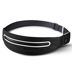 Universal Gym Sport Running Jog Belt Loop Strap Case L02 for Alcatel 3X Black