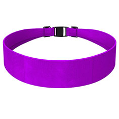 Universal Gym Sport Running Jog Belt Loop Strap Case L03 for Samsung Galaxy M21s Purple