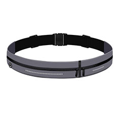 Universal Gym Sport Running Jog Belt Loop Strap Case L04 for LG K10 Gray