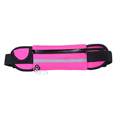 Universal Gym Sport Running Jog Belt Loop Strap Case L05 for Huawei Y9a Hot Pink