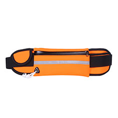 Universal Gym Sport Running Jog Belt Loop Strap Case L05 for Motorola Moto One 5G Orange