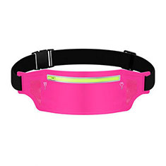 Universal Gym Sport Running Jog Belt Loop Strap Case L06 for Oppo A58x 5G Hot Pink