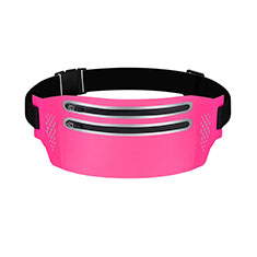 Universal Gym Sport Running Jog Belt Loop Strap Case L07 for Vivo Y30 Hot Pink