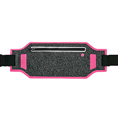 Universal Gym Sport Running Jog Belt Loop Strap Case L08 for Oppo A92s 5G Hot Pink