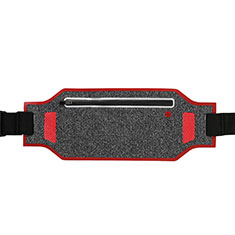 Universal Gym Sport Running Jog Belt Loop Strap Case L08 for Oppo A78 5G Red