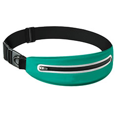 Universal Gym Sport Running Jog Belt Loop Strap Case L11 for Oppo K7x 5G Green