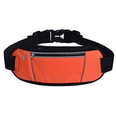 Universal Gym Sport Running Jog Belt Loop Strap Case S02 for Motorola Moto M XT1662 Orange