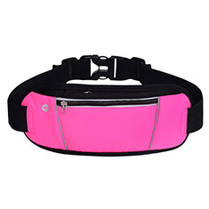 Universal Gym Sport Running Jog Belt Loop Strap Case S02 for Asus ZenFone V500KL Pink