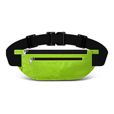 Universal Gym Sport Running Jog Belt Loop Strap Case S03 for Motorola Moto E7 2020 Green