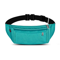 Universal Gym Sport Running Jog Belt Loop Strap Case S04 for Oppo Reno7 Lite 5G Cyan