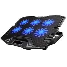 Universal Laptop Stand Notebook Holder Cooling Pad USB Fans 9 inch to 16 inch M15 for Samsung Galaxy Book Flex 15.6 NP950QCG Black