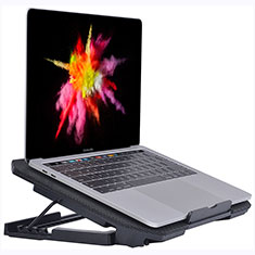 Universal Laptop Stand Notebook Holder Cooling Pad USB Fans 9 inch to 16 inch M16 for Apple MacBook 12 inch Black