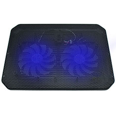 Universal Laptop Stand Notebook Holder Cooling Pad USB Fans 9 inch to 16 inch M20 for Apple MacBook 12 inch Black