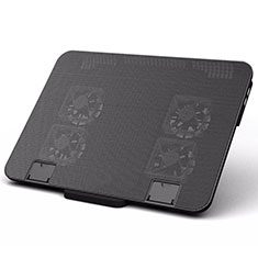Universal Laptop Stand Notebook Holder Cooling Pad USB Fans 9 inch to 16 inch M21 for Apple MacBook Air 11 inch Black