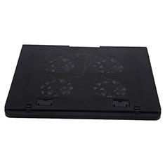 Universal Laptop Stand Notebook Holder Cooling Pad USB Fans 9 inch to 16 inch M22 for Samsung Galaxy Book S 13.3 SM-W767 Black