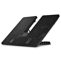 Universal Laptop Stand Notebook Holder Cooling Pad USB Fans 9 inch to 16 inch M25 for Apple MacBook 12 inch Black
