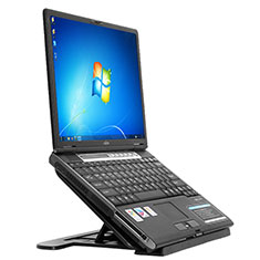 Universal Laptop Stand Notebook Holder S02 for Samsung Galaxy Book Flex 15.6 NP950QCG Black