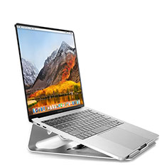 Universal Laptop Stand Notebook Holder S04 for Samsung Galaxy Book Flex 15.6 NP950QCG Silver