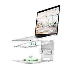 Universal Laptop Stand Notebook Holder S07 for Apple MacBook 12 inch Silver