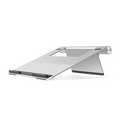 Universal Laptop Stand Notebook Holder T11 for Samsung Galaxy Book S 13.3 SM-W767 Silver