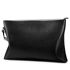 Universal Leather Wristlet Wallet Handbag Case H01 for Samsung Galaxy Note 10 Plus 5G Black
