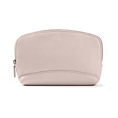 Universal Leather Wristlet Wallet Handbag Case K14 for Oppo Reno7 Z 5G Gray