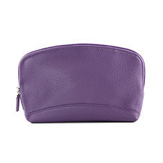 Universal Leather Wristlet Wallet Handbag Case K14 for Oppo K7x 5G Purple