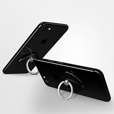 Universal Mobile Phone Finger Ring Stand Holder R02 for Oppo K7x 5G Black