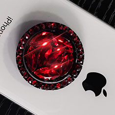 Universal Mobile Phone Finger Ring Stand Holder S16 for Apple iPhone 13 Red