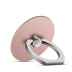 Universal Mobile Phone Finger Ring Stand Holder Z05 for Oneplus Nord N100 Rose Gold