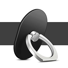 Universal Mobile Phone Finger Ring Stand Holder Z06 for Alcatel 3 2019 Black