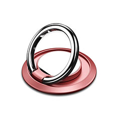 Universal Mobile Phone Magnetic Finger Ring Stand Holder H10 for Motorola Moto One Zoom Rose Gold