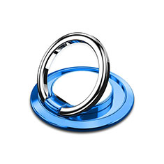 Universal Mobile Phone Magnetic Finger Ring Stand Holder H10 for Samsung Galaxy M53 5G Sky Blue