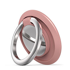 Universal Mobile Phone Magnetic Finger Ring Stand Holder H14 for Alcatel 7 Rose Gold