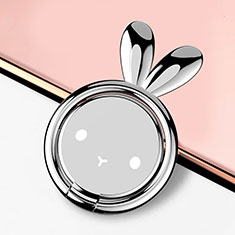 Universal Mobile Phone Magnetic Finger Ring Stand Holder S12 for Oneplus Nord N20 SE Silver