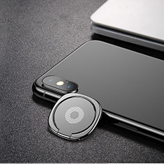 Universal Mobile Phone Magnetic Finger Ring Stand Holder Z02 for Oppo Reno6 Pro 5G India Silver