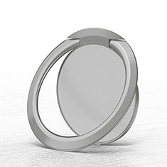 Universal Mobile Phone Magnetic Finger Ring Stand Holder Z03 for Oppo Reno8 5G Silver