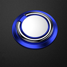 Universal Mobile Phone Magnetic Finger Ring Stand Holder Z04 for Samsung Galaxy S23 Ultra 5G Blue