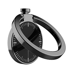 Universal Mobile Phone Magnetic Finger Ring Stand Holder Z05 for Huawei Nova 7 Pro 5G Black