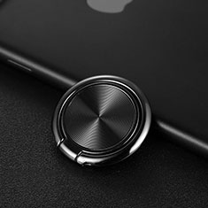 Universal Mobile Phone Magnetic Finger Ring Stand Holder Z11 for Apple iPhone SE3 2022 Black