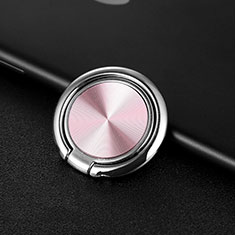 Universal Mobile Phone Magnetic Finger Ring Stand Holder Z11 for Oneplus Nord N100 Rose Gold