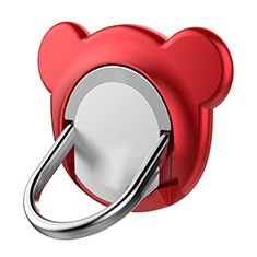 Universal Mobile Phone Magnetic Finger Ring Stand Holder Z14 for Alcatel 3 Red