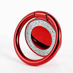 Universal Mobile Phone Magnetic Finger Ring Stand Holder Z15 for Apple iPhone 13 Pro Red