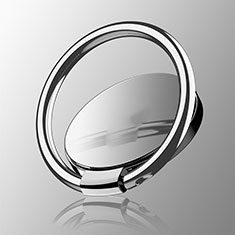 Universal Mobile Phone Magnetic Finger Ring Stand Holder Z16 for Apple iPhone 13 Mini Silver